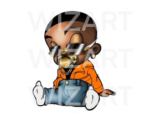 cartoon hood png, cartoon black boy, project baby, cartoon baby hood baby gangsta baby