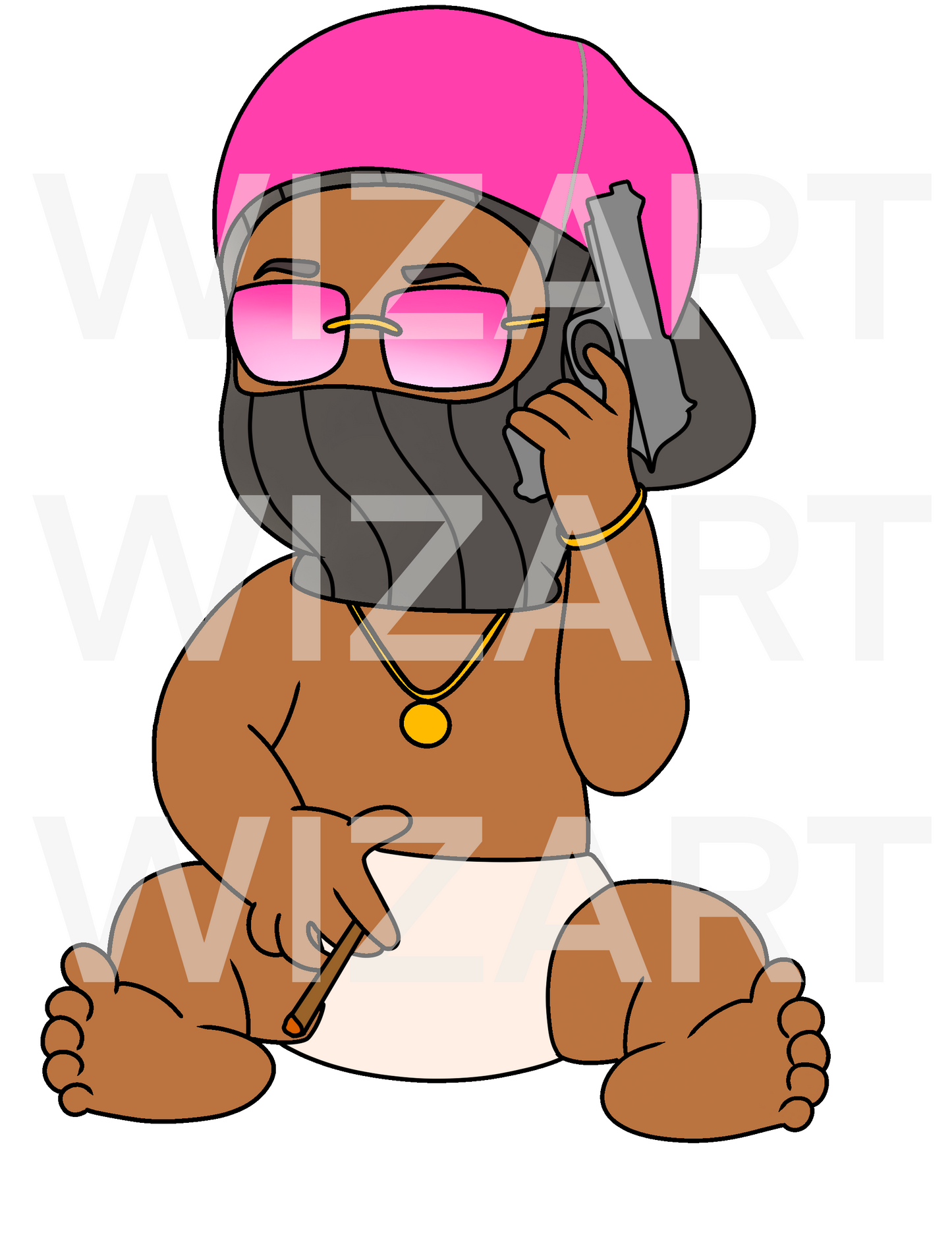 cartoon hood png, cartoon black boy, project baby, cartoon baby hood baby gangsta baby png file